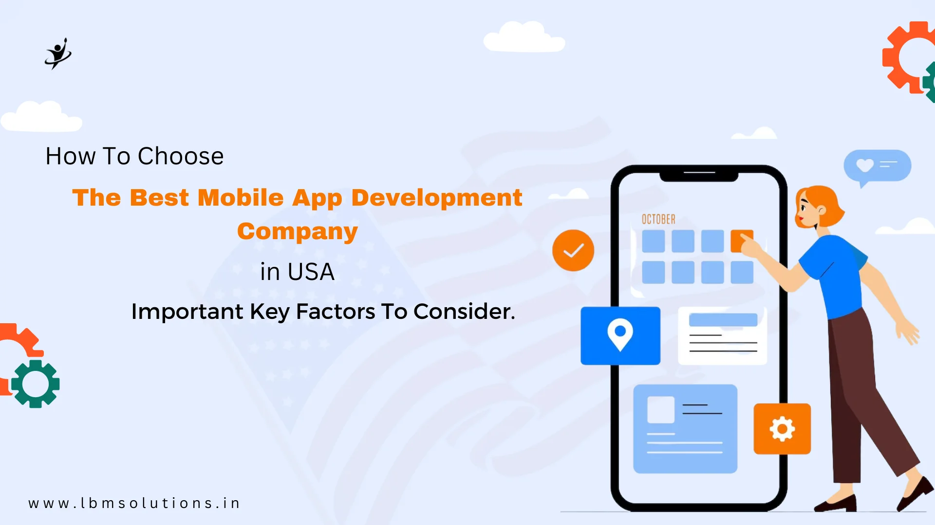 a girl showing Mobile App Development Company in USA, and its development